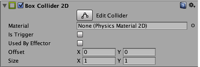 Box Collider 2D Component 
