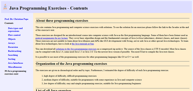 Các bài tập lập trình Java
