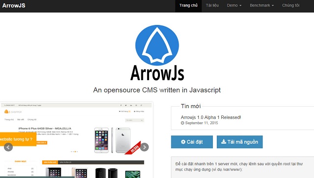 Học lập trình web trực tuyến bằng ArrowJS framework