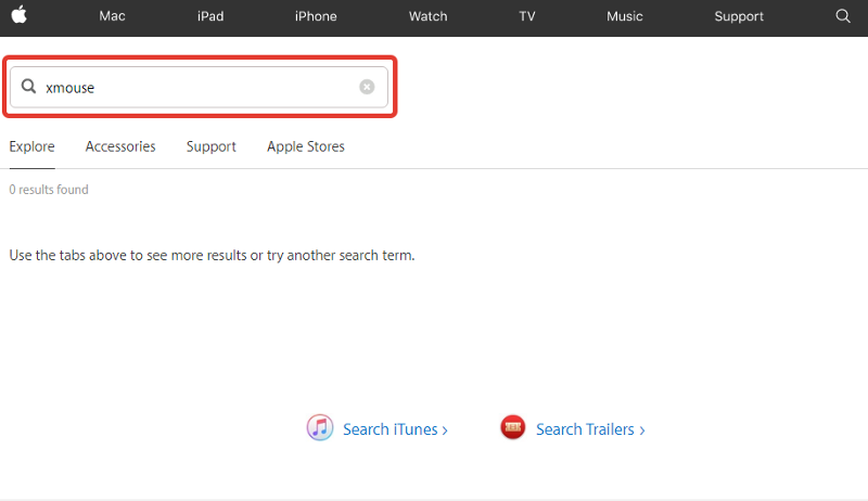 Không có hỗ trợ cho việc cải cách truy vấn trên trang của Apple