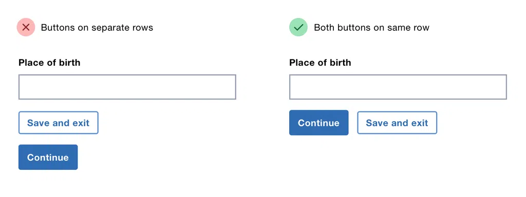 ui/ux save and exit button