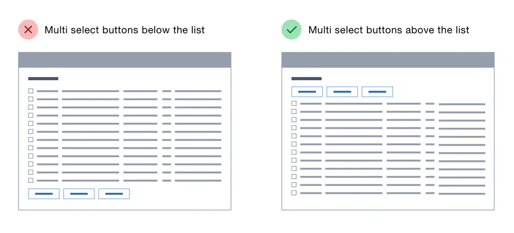 multi select button
