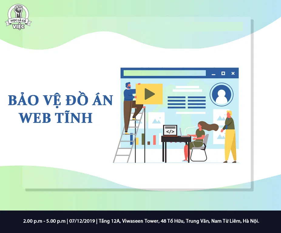 Techmaster thông báo lịch Bảo vệ đồ án web tĩnh -Tháng 12/2019 