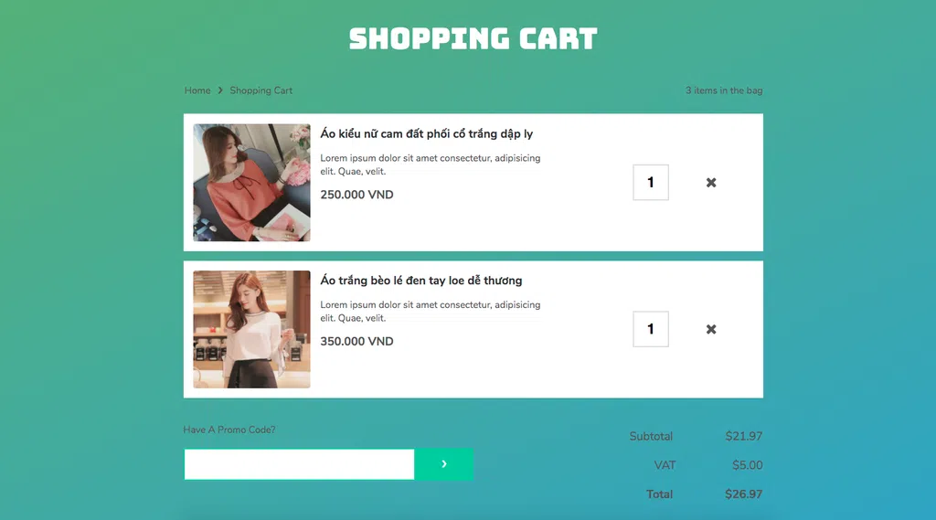 Làm dự án Shopping Cart với Javascript (phần 1)