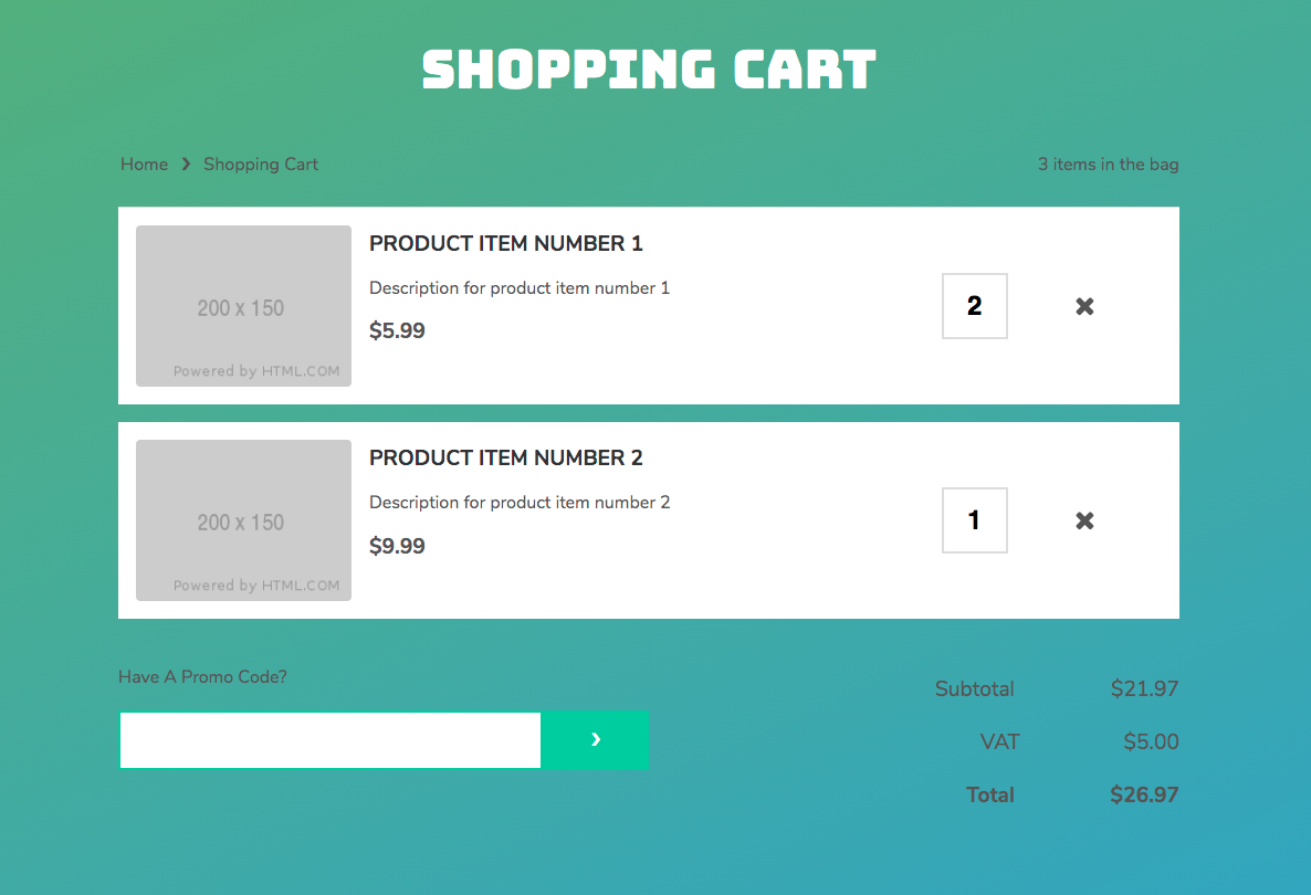template-shopping-cart