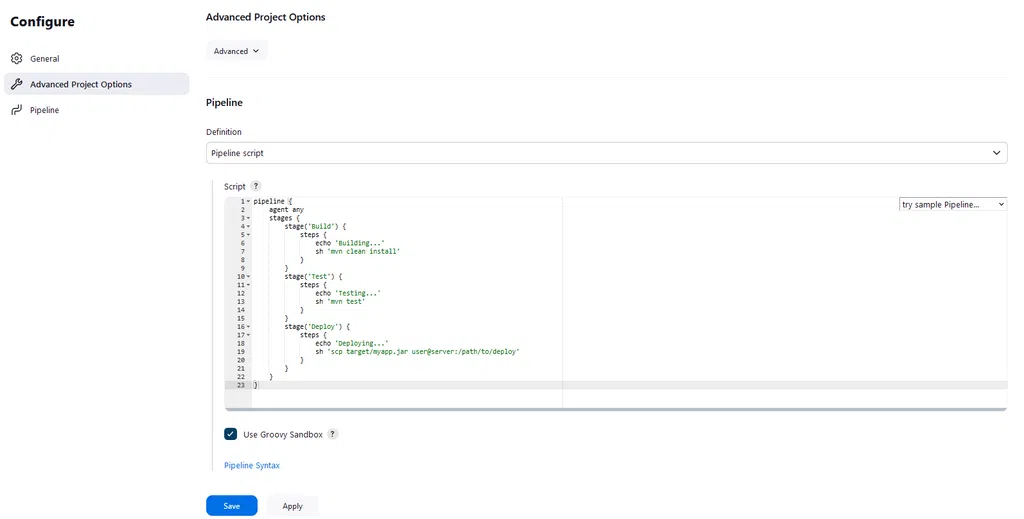 Pipeline Sample