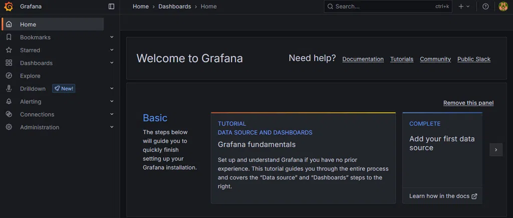 Grafana Home