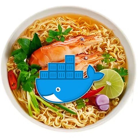 Trong mì tôm có Docker