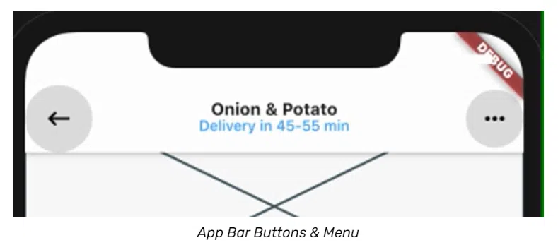 Appbar button and menu