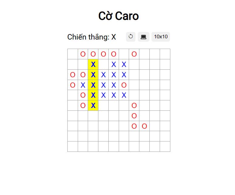 Hướng dẫn tạo game cờ caro bằng JavaScript