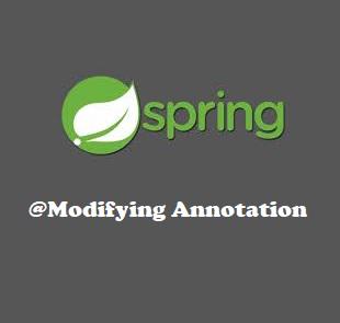 Spring Data JPA @Modifying Annotation