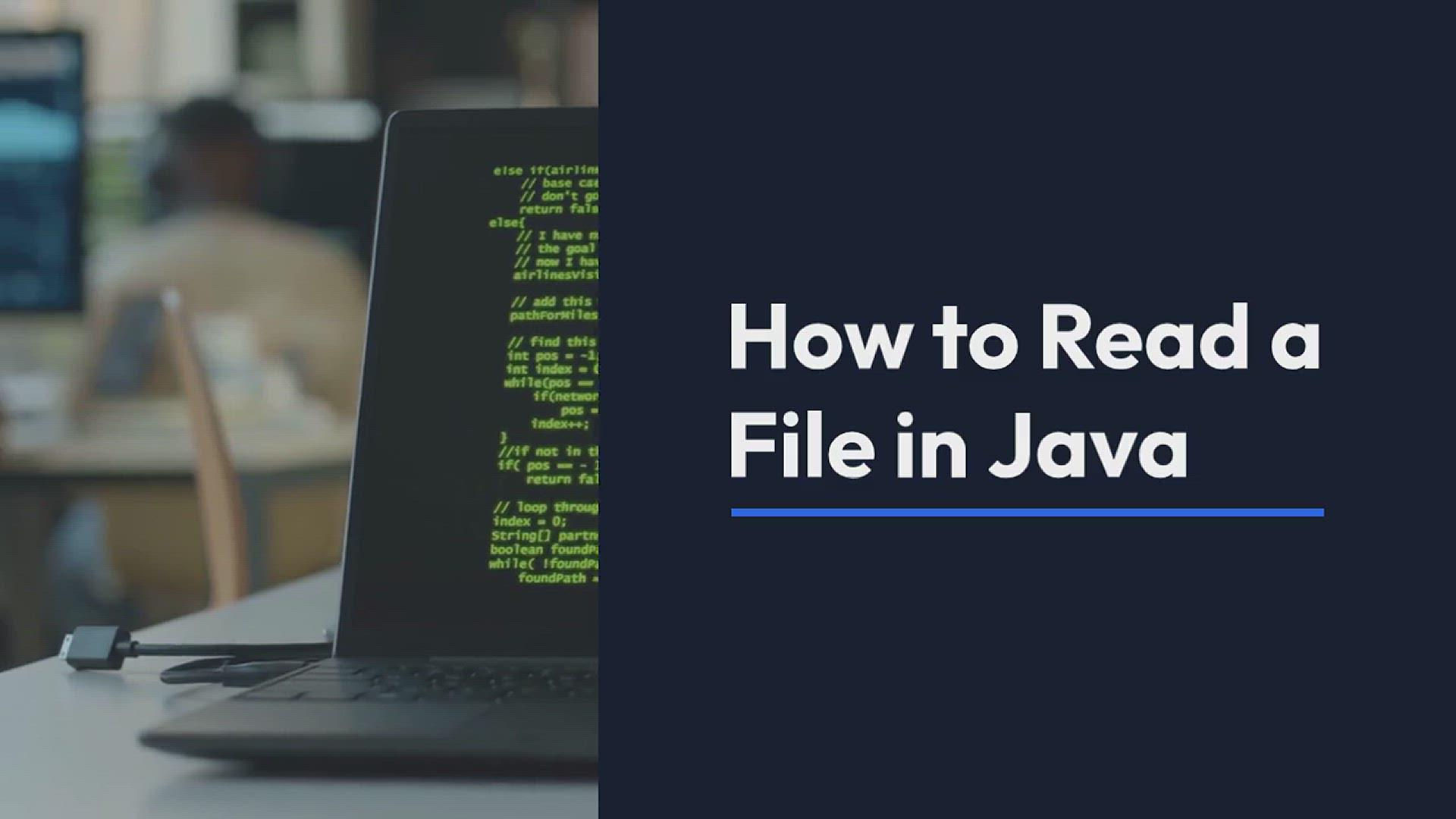Tìm hiểu cách đọc file trong Java...