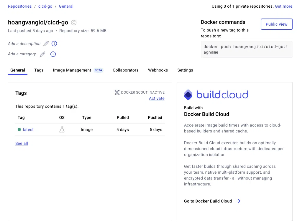 Docker hub image