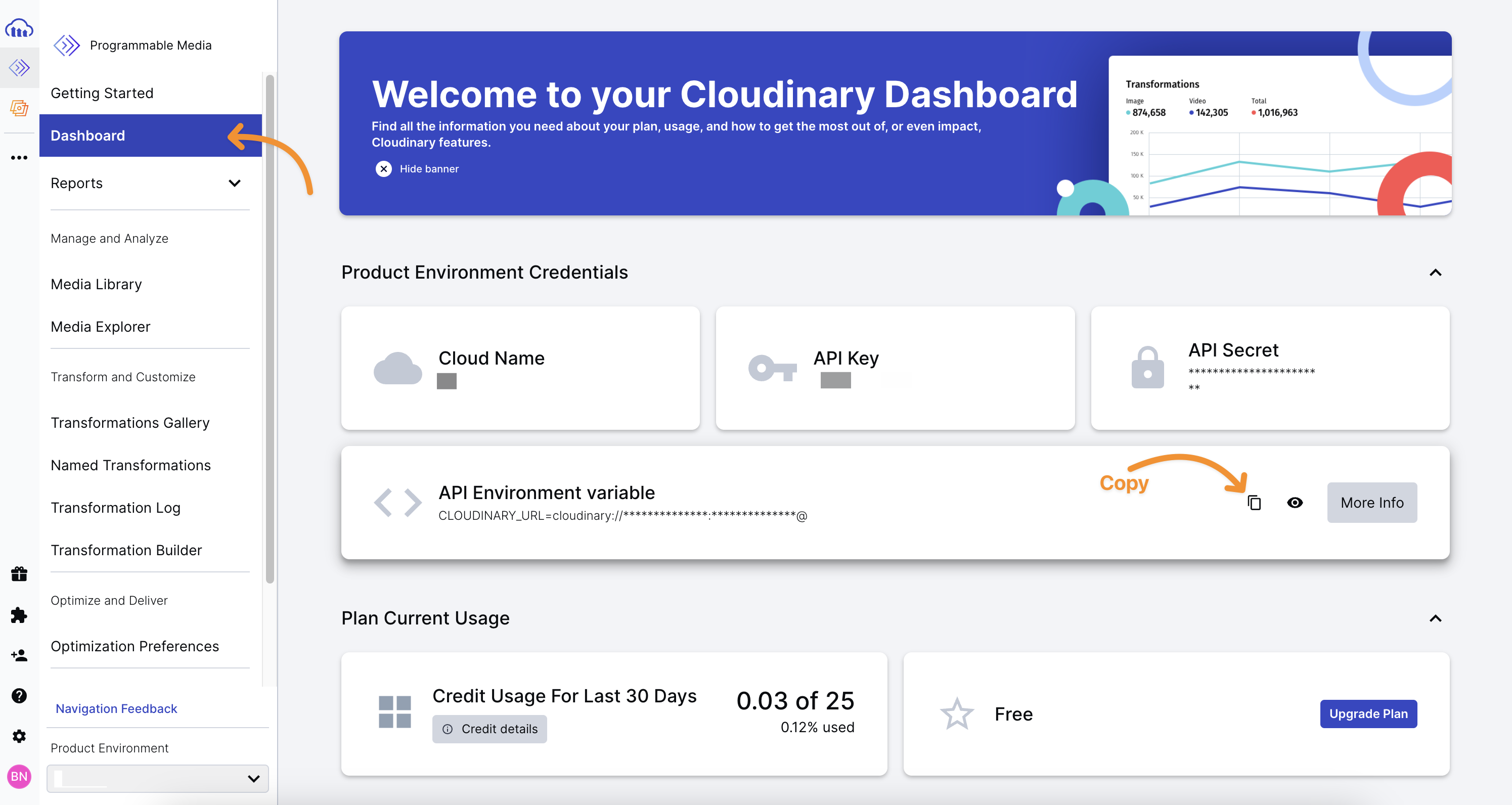 Cloudinary API Key
