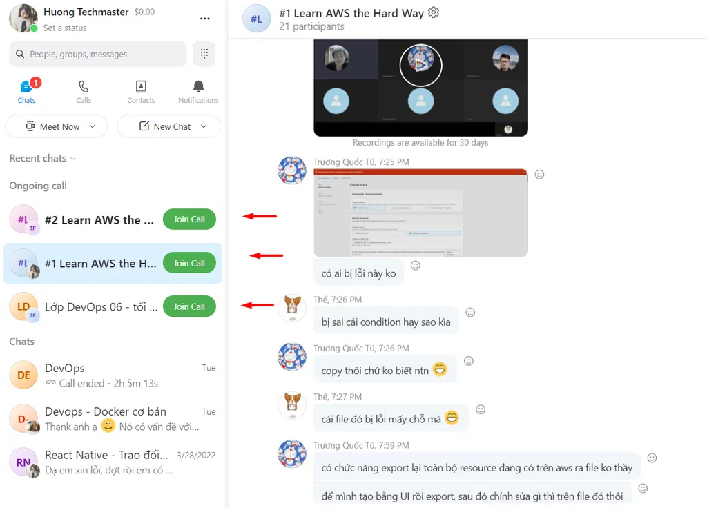 Hình ảnh một số lớp học trực tuyến tương tác trực tiếp