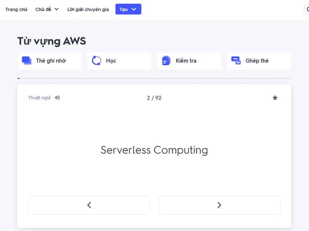 AWS từ vựng