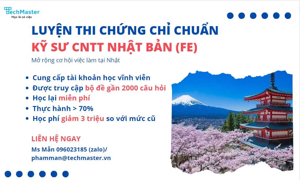 Tuyển sinh lớp FE mới với mức học phí mới, giảm ngay 3 triệu đồng