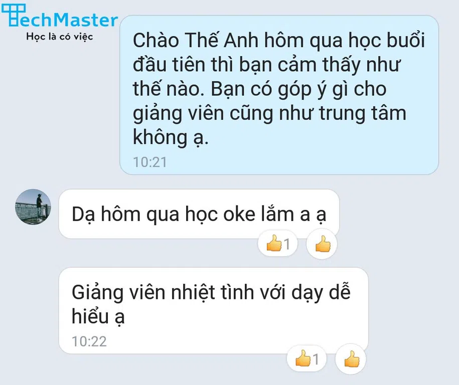 Nhận xét của học viên