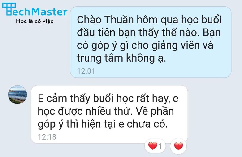 Nhận xét của học viên