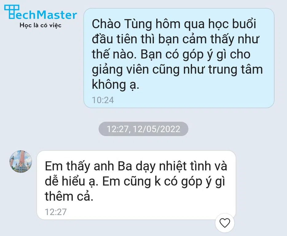 Nhận xét của học viên