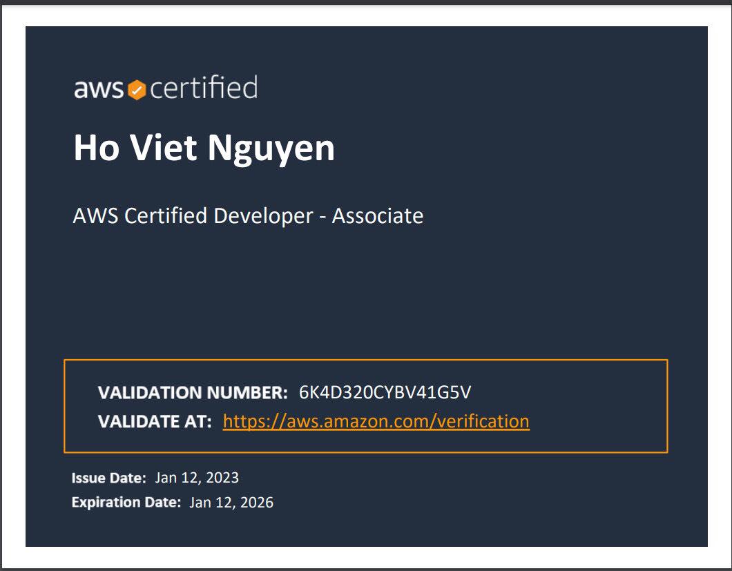 Chia sẻ kinh nghiệm thi lấy chứng chỉ AWS Certified Developer Certification