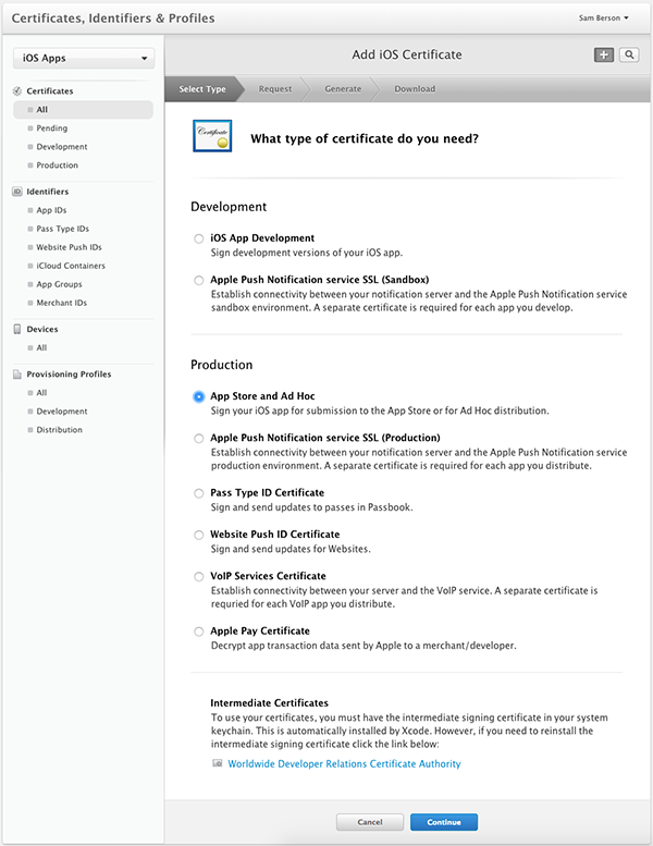 triển khai ứng dụng iOS, OS X trên App Store